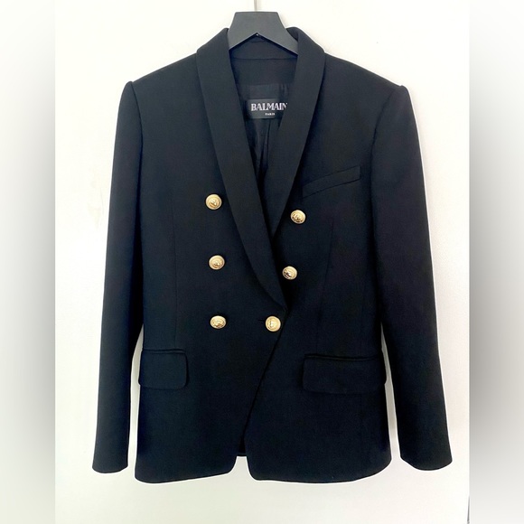 Balmain Double-Breasted Tailored Blazer Sz 40 $2,695 - Picture 3 of 8